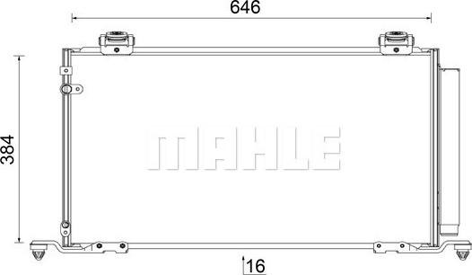 MAHLE AC 823 000S - Condensator, climatizare aaoparts.ro