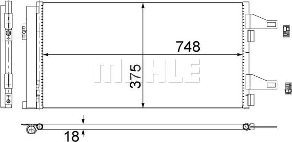 MAHLE AC 363 000S - Condensator, climatizare aaoparts.ro