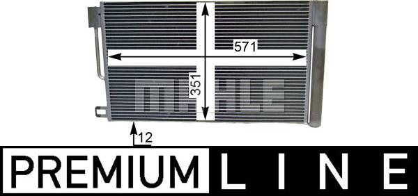 MAHLE AC 367 000P - Condensator, climatizare aaoparts.ro