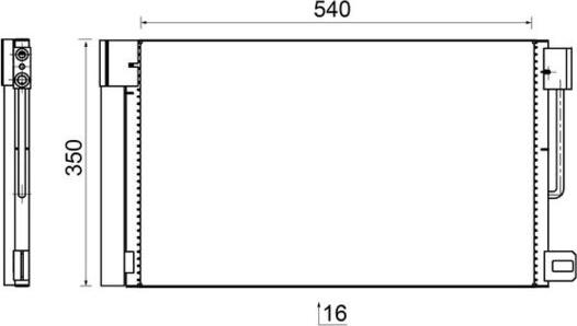 MAHLE AC 367 000S - Condensator, climatizare aaoparts.ro