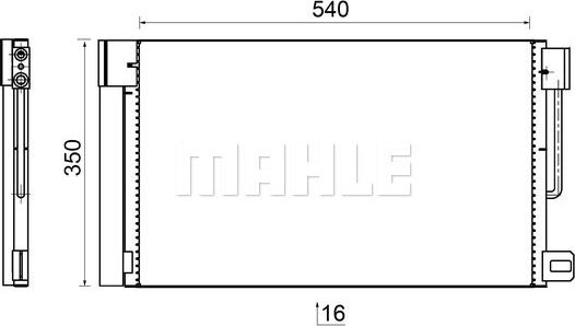 MAHLE AC 367 000S - Condensator, climatizare aaoparts.ro