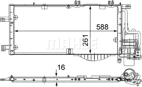 MAHLE AC 336 000S - Condensator, climatizare aaoparts.ro