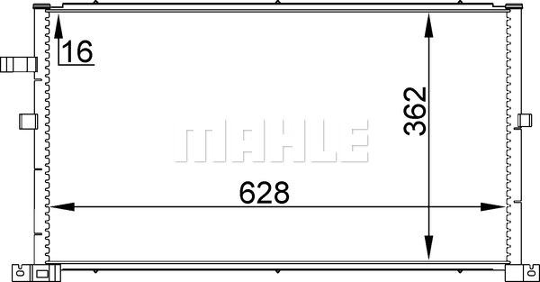 MAHLE AC 296 001S - Condensator, climatizare aaoparts.ro