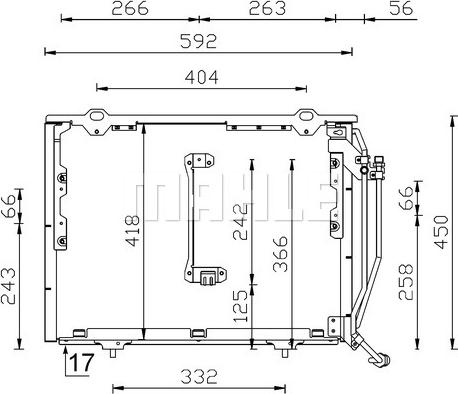 MAHLE AC 244 001S - Condensator, climatizare aaoparts.ro