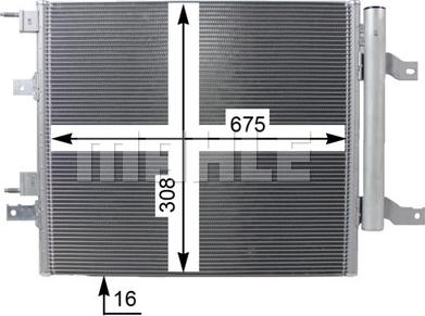 MAHLE AC 268 000P - Condensator, climatizare aaoparts.ro