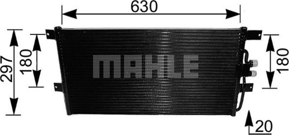 MAHLE AC 217 000S - Condensator, climatizare aaoparts.ro