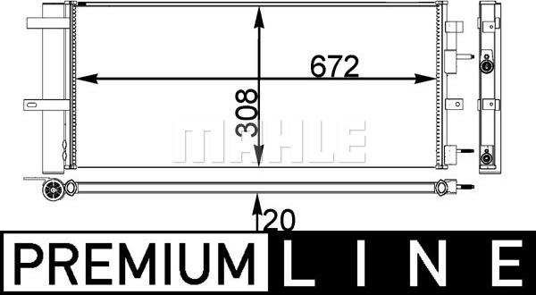 MAHLE AC 28 000P - Condensator, climatizare aaoparts.ro