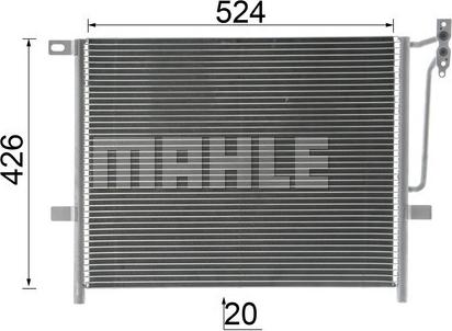 MAHLE AC 234 000P - Condensator, climatizare aaoparts.ro