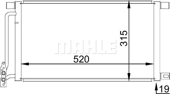 MAHLE AC 235 001S - Condensator, climatizare aaoparts.ro