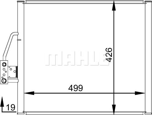 MAHLE AC 277 000S - Condensator, climatizare aaoparts.ro