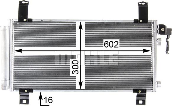 MAHLE AC 794 000P - Condensator, climatizare aaoparts.ro