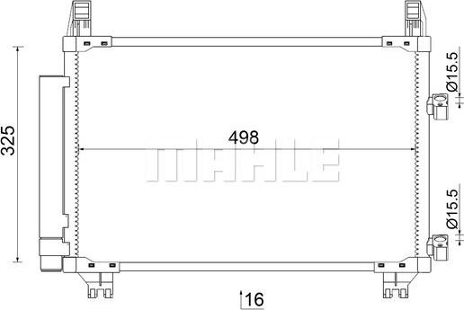 MAHLE AC 793 000S - Condensator, climatizare aaoparts.ro