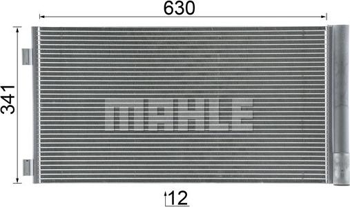 MAHLE AC 751 000P - Condensator, climatizare aaoparts.ro