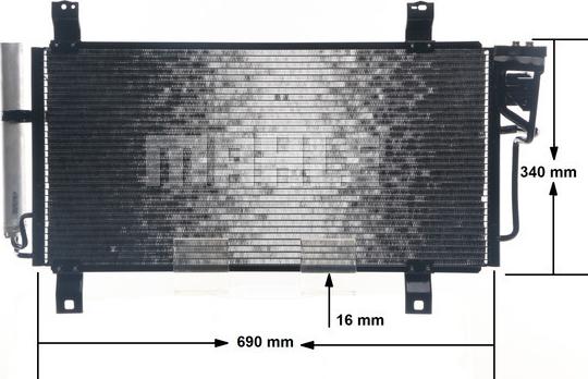 MAHLE AC 714 000S - Condensator, climatizare aaoparts.ro