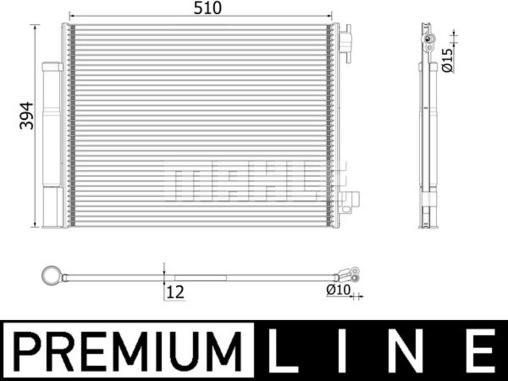 MAHLE AC 73 000P - Condensator, climatizare aaoparts.ro