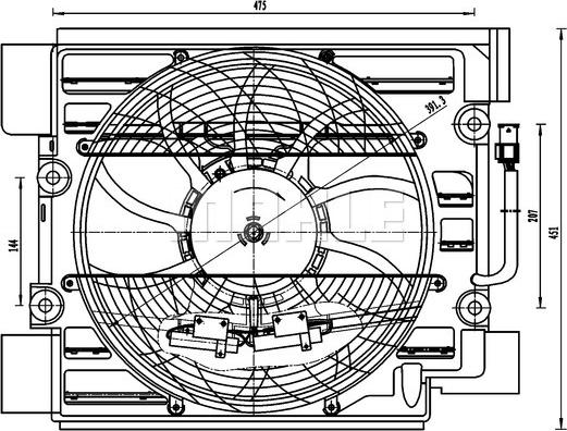 MAHLE ACF 23 000S - Ventilator,aer conditionat aaoparts.ro