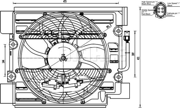 MAHLE ACF 23 000S - Ventilator,aer conditionat aaoparts.ro