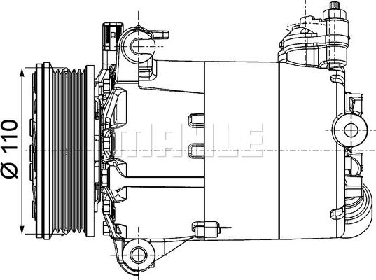 MAHLE ACP 1357 000P - Compresor, climatizare aaoparts.ro