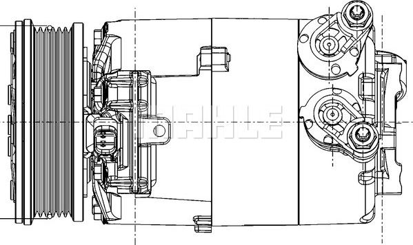 MAHLE ACP 1357 000P - Compresor, climatizare aaoparts.ro