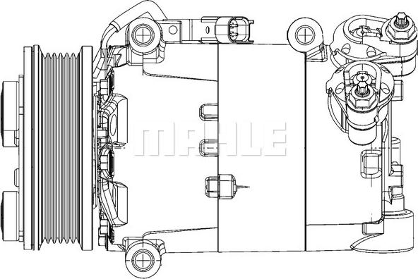 MAHLE ACP 1364 000P - Compresor, climatizare aaoparts.ro