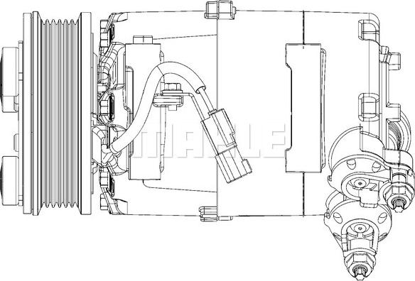 MAHLE ACP 1364 000P - Compresor, climatizare aaoparts.ro