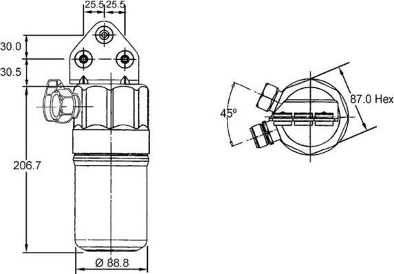 MAHLE AD 187 000S - Uscator,aer conditionat aaoparts.ro