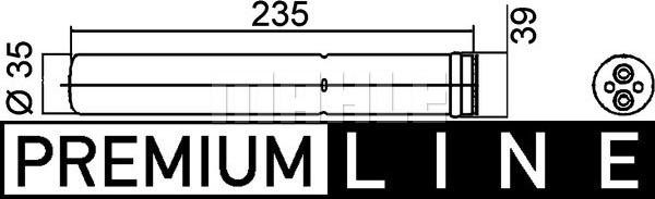 MAHLE AD 259 000P - Uscator,aer conditionat aaoparts.ro