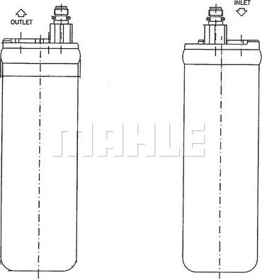 MAHLE AD 228 000P - Uscator,aer conditionat aaoparts.ro