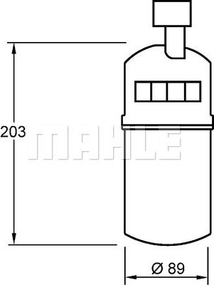 MAHLE AD 275 000S - Uscator,aer conditionat aaoparts.ro