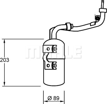 MAHLE AD 277 000S - Uscator,aer conditionat aaoparts.ro