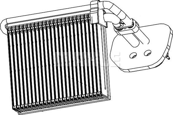 MAHLE AE 99 000P - Evaporator,aer conditionat aaoparts.ro