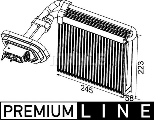 MAHLE AE 99 000P - Evaporator,aer conditionat aaoparts.ro