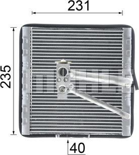 MAHLE AE 93 000P - Evaporator,aer conditionat aaoparts.ro