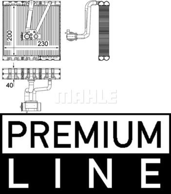 MAHLE AE 93 000P - Evaporator,aer conditionat aaoparts.ro