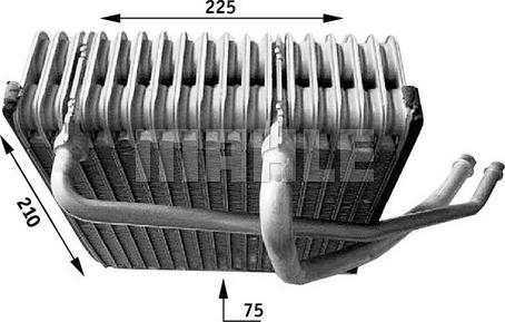 MAHLE AE 44 000S - Evaporator,aer conditionat aaoparts.ro