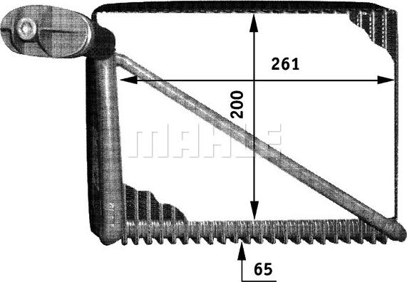 MAHLE AE 48 000P - Evaporator,aer conditionat aaoparts.ro