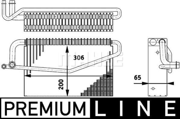MAHLE AE 60 000P - Evaporator,aer conditionat aaoparts.ro