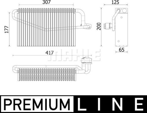 MAHLE AE 163 000P - Evaporator,aer conditionat aaoparts.ro