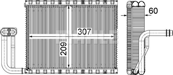MAHLE AE 104 000P - Evaporator,aer conditionat aaoparts.ro