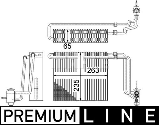 MAHLE AE 107 000P - Evaporator,aer conditionat aaoparts.ro