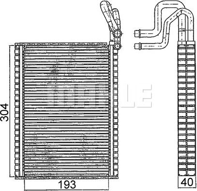 MAHLE AE 116 000S - Evaporator,aer conditionat aaoparts.ro