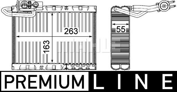 MAHLE AE 126 000P - Evaporator,aer conditionat aaoparts.ro