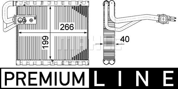 MAHLE AE 123 000P - Evaporator,aer conditionat aaoparts.ro