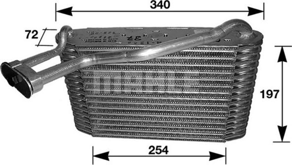 MAHLE AE 34 000S - Evaporator,aer conditionat aaoparts.ro