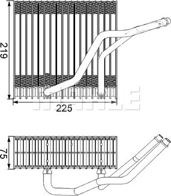 MAHLE AE 38 000S - Evaporator,aer conditionat aaoparts.ro