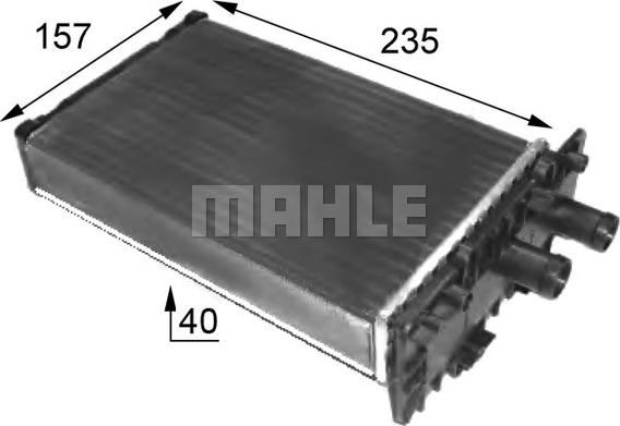 MAHLE AH 48 000S - Schimbator caldura, incalzire habitaclu aaoparts.ro