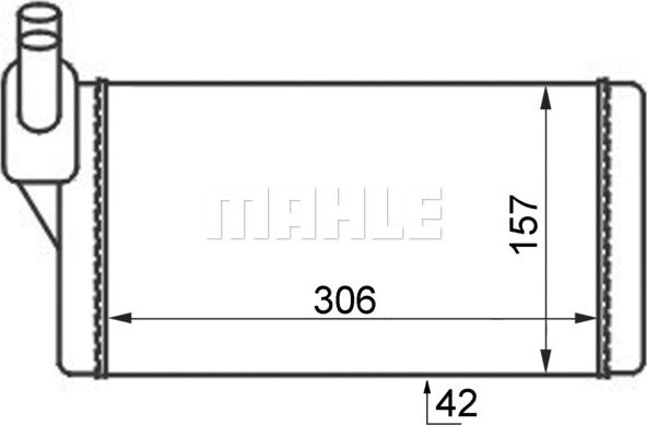 MAHLE AH 47 000S - Schimbator caldura, incalzire habitaclu aaoparts.ro