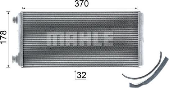 MAHLE AH 5 000P - Schimbator caldura, incalzire habitaclu aaoparts.ro