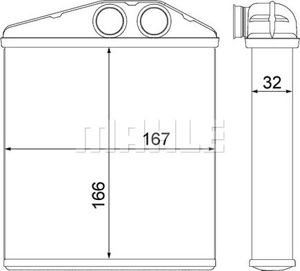 MAHLE AH 6 000S - Schimbator caldura, incalzire habitaclu aaoparts.ro