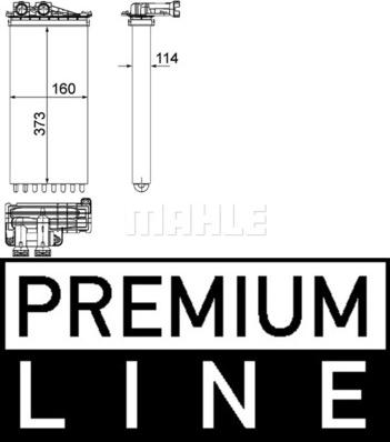 MAHLE AH 196 000P - Schimbator caldura, incalzire habitaclu aaoparts.ro